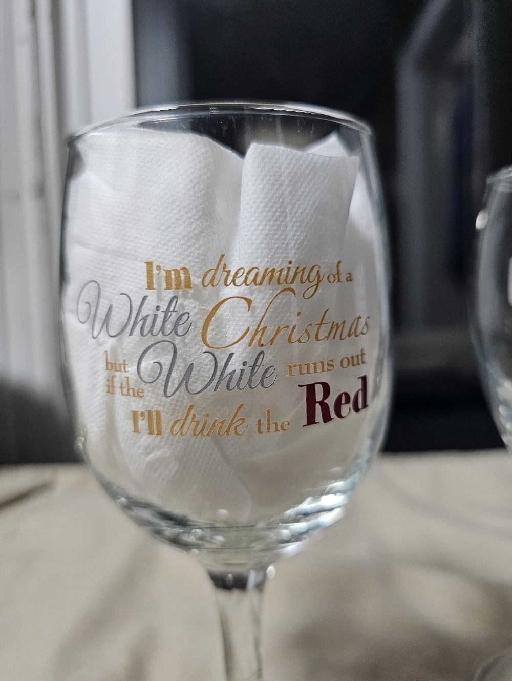 Clear Glass Wine Glasses Set Of 2